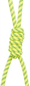 Aquatoy Touw Trekspeeltje Drijvend Polyester Geel / Groen 6X6X40 Cm
