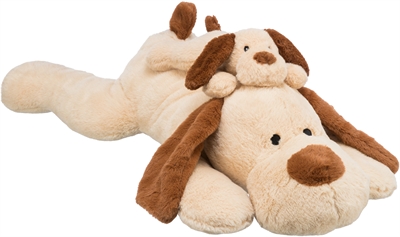 Hond Benny Pluche Beige / Bruin 30 Cm