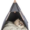Schuilplaats Tipi Vilt Antraciet 70X70X70 Cm