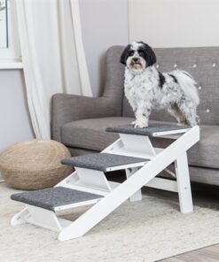 Loopplank Met Uitklapbare Treden Mdf Wit 44X106X46 Cm