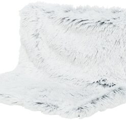 Radiator Hangmat Harvey Langhaar Pluche / Velours Wit Zwart 45X31X26 Cm