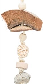 Natuurspeelgoed Kokosnoot / Rotan / Lavasteen Naturel 35 Cm
