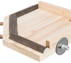 Landingsplaats Met Zitstokken Hout Naturel 19X19 Cm