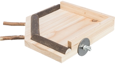 Landingsplaats Met Zitstokken Hout Naturel 19X19 Cm