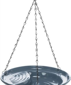 Vogeldrinkschaal Hangend Keramiek Blauw 26X26 Cm 550 Ml 3 St