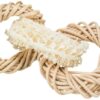 Luffaring Met Rotan-En Maïsblad Ring Naturel 13X13 Cm