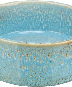 Voerbak / Drinkbak Keramiek Blauw 16X16 Cm 900 Ml