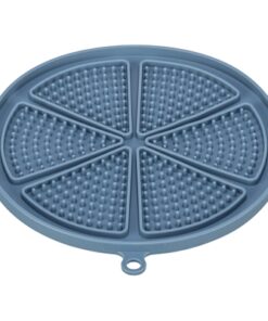 Lick'n'snack Mat Met Zuignappen Siliconen Blauw 18 Cm 3 St