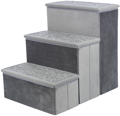 Trap Met Opbergruimte Grijs 34X50X45 Cm