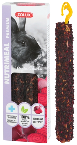 Nutrimeal Stick Konijn Rode Biet 115 Gr 2 St