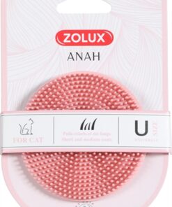 Anah Borstel Rond Rubber Roze 7,5X7,5X3 Cm
