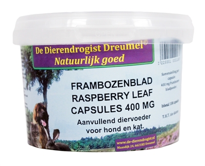 Frambozenblad Capsules 400 Mg 100 St