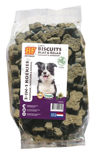 Petfood 3 In 1 Hondenkoekjes Blaf & Relax 500 Gr