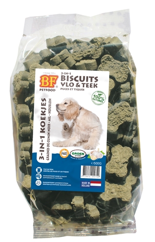 Petfood 3 In 1 Hondenkoekjes Look & Kruid 500 Gr