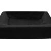 Bed Royal Fluweel Hoes Hondenmand Zwart Bia-3 70X60X15 Cm