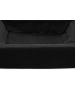 Bed Royal Fluweel Hoes Hondenmand Zwart Bia-3 70X60X15 Cm