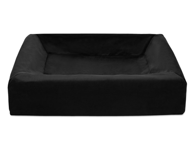 Bed Royal Fluweel Hoes Hondenmand Zwart Bia-3 70X60X15 Cm
