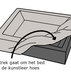Bed Rib Hoes Hondenmand Grijs Bia-2 60X50X12,5 Cm