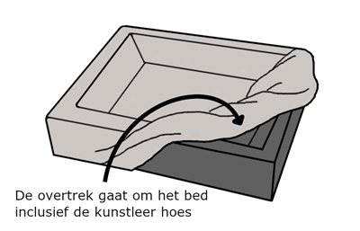 Bed Rib Hoes Hondenmand Grijs Bia-2 60X50X12,5 Cm