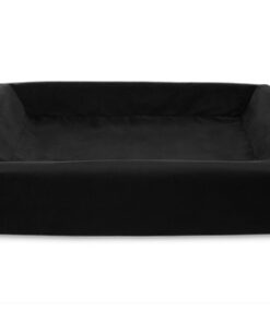 Bed Royal Fluweel Hoes Hondenmand Zwart Bia-4 85X70X15 Cm