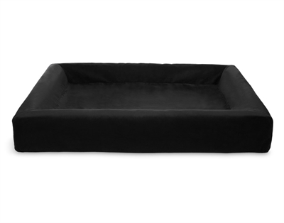 Bed Royal Fluweel Hoes Hondenmand Zwart Bia-6 100X80X15 Cm