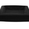 Bed Royal Fluweel Hoes Hondenmand Zwart Bia-2 60X50X12,5 Cm