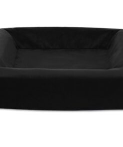 Bed Royal Fluweel Hoes Hondenmand Zwart Bia-2 60X50X12,5 Cm