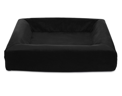 Bed Royal Fluweel Hoes Hondenmand Zwart Bia-2 60X50X12,5 Cm