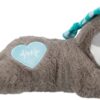 Pluche Luiaard Grijs Met Heartbeat Voor Puppy 34 Cm