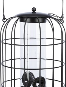 Voerdispenser Met Gaasbescherming Zwart 26X17X17 Cm