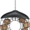 Mezenbolhouder Rond Met Dak Zwart 24X8X8 Cm 2 St