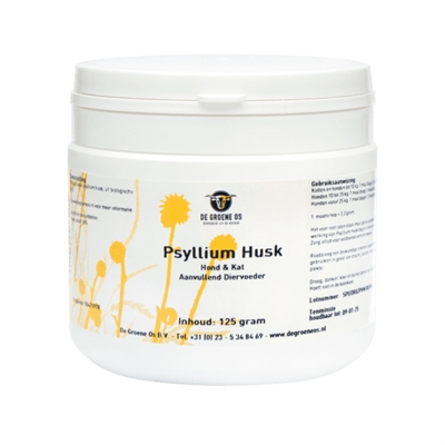 Groene Os Psyllium Husk Hond / Kat 125 Gr
