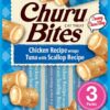 Churu Bites Cat Chicken Recipe Wraps Tuna With Scallop Recipe 3X10 Gr