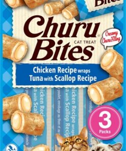 Churu Bites Cat Chicken Recipe Wraps Tuna With Scallop Recipe 3X10 Gr