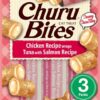 Churu Bites Cat Chicken Recipe Wraps Tuna With Salmon Recipe 3X10 Gr
