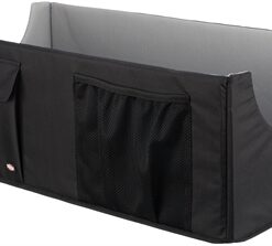 Autostoel Hond Dubbel Zwart / Grijs 80X39X28 Cm