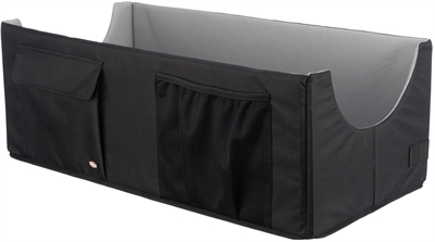 Autostoel Hond Dubbel Zwart / Grijs 80X39X28 Cm