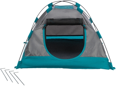 Tent Voor Honden Donkergrijs / Petrol 110X80X75 Cm