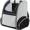 Hondentas Rugtas Chloe Lichtgrijs / Zwart 39X27X43 Cm