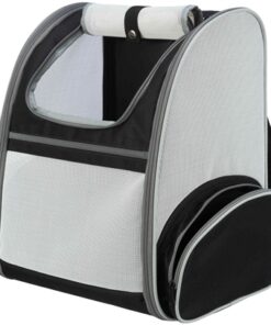 Hondentas Rugtas Chloe Lichtgrijs / Zwart 39X27X43 Cm