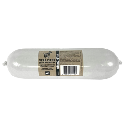 Gestoomd Vers Vlees Worst Wild Zwijn Graan En Glutenvrij 900 Gr