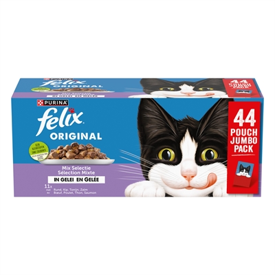 Pouch Original In Gelei Mix Box Rund / Kip / Tonijn / Zalm 44X85 Gr