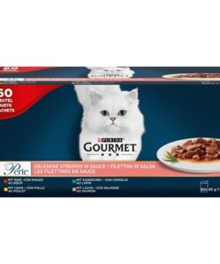 Perle Mini Filets In Saus Kip / Konijn / Rund / Zalm 60X85 Gr