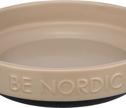 Be Nordic Voerbak Kat Keramiek / Rubber Taupe 16 Cm