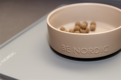 Be Nordic Voerbak Hond Keramiek/ Rubber Taupe 18 Cm
