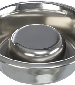 Voerbak Hond Slow Feeding Rvs 17 Cm