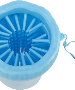 Pootreiniger Voor De Hond Silicone / Pp Blauw Medium / Large 15 Cm