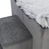 Hondenmand Huis Harvey Met Trap Grijs / Wit 154X60X60 Cm