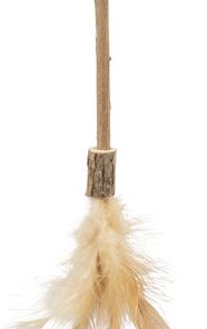 Matatabi Lolly Hart Catnip Kattenspeelgoed Met Veren 23 Cm
