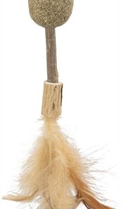 Matatabi Lolly Muis Catnip Kattenspeelgoed Met Veren 20 Cm